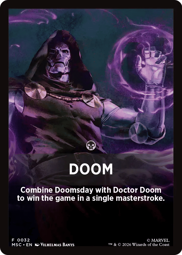 DOOM — Marvel Super Heroes Jumpstart Front Cards — Magic: The Gathering