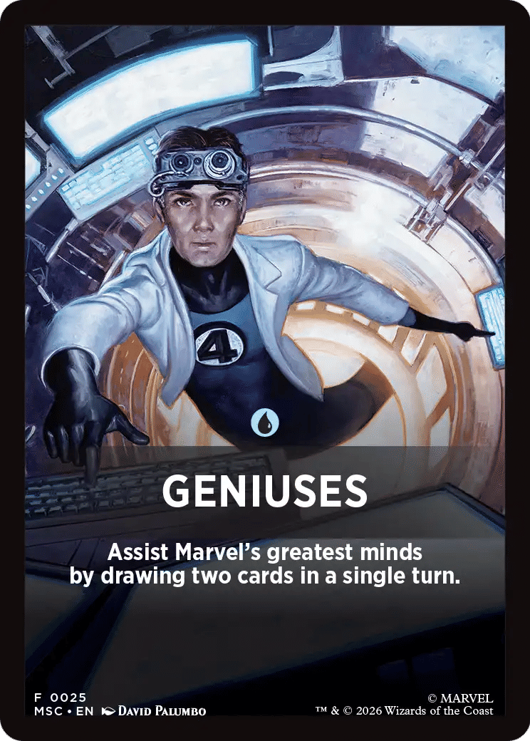 Geniuses — Marvel Super Heroes Jumpstart Front Cards — Magic: The Gathering