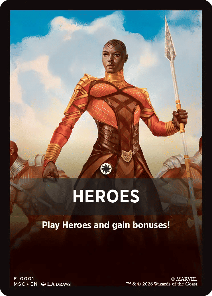 Heroes — Marvel Super Heroes Jumpstart Front Cards — Magic: The Gathering