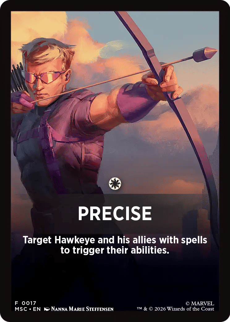 Precise — Marvel Super Heroes Jumpstart Front Cards — Magic: The Gathering