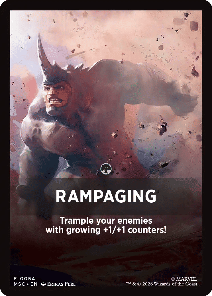 Rampaging — Marvel Super Heroes Jumpstart Front Cards — Magic: The Gathering