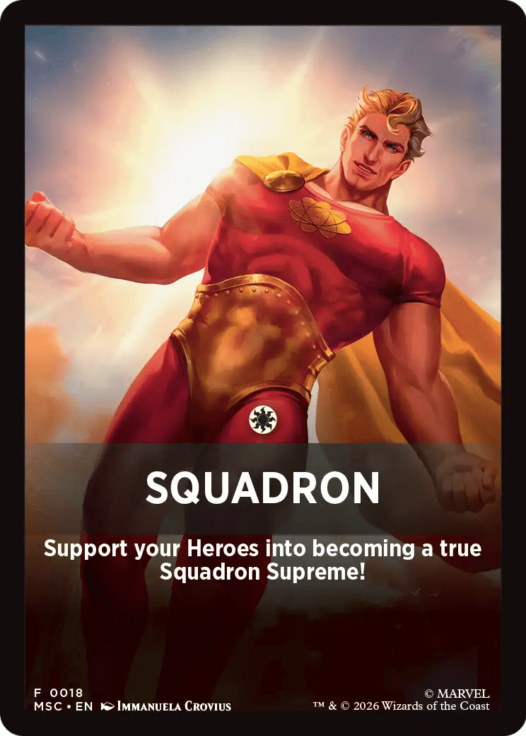 Squadron — Marvel Super Heroes Jumpstart Front Cards — Magic: The Gathering