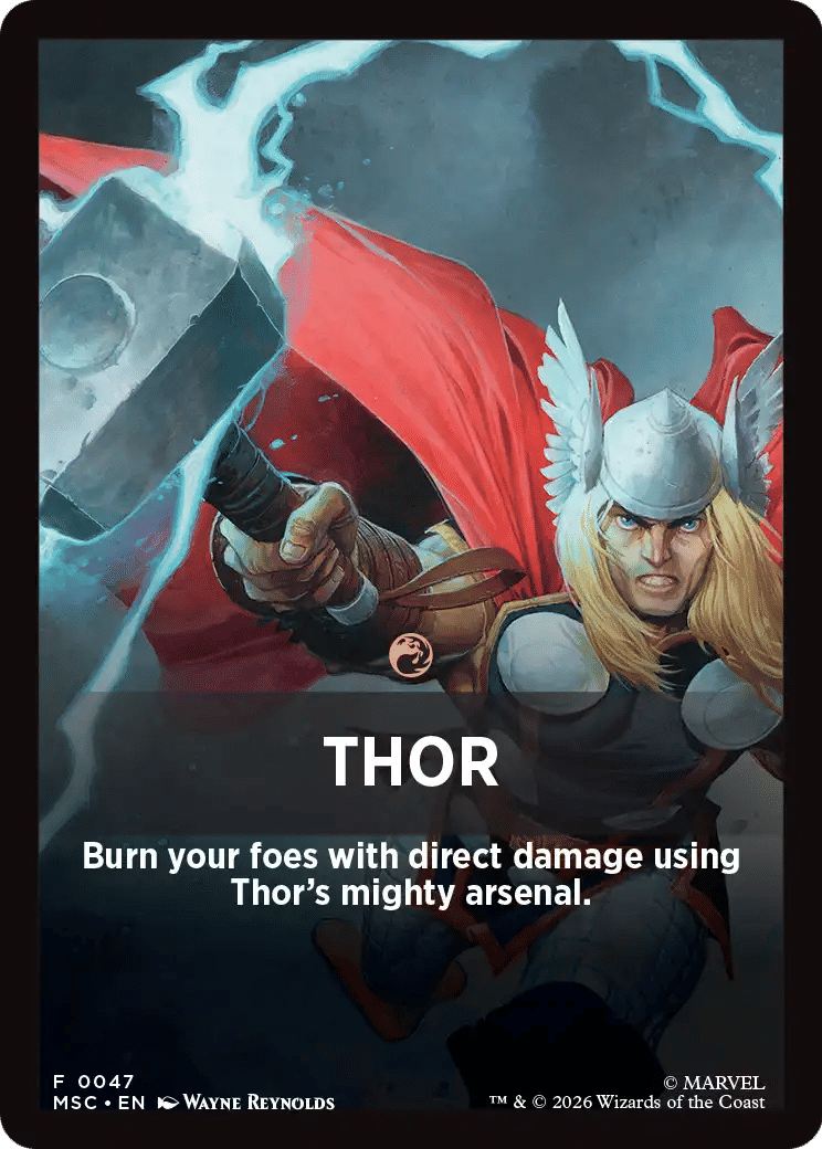Thor — Marvel Super Heroes Jumpstart Front Cards — Magic: The Gathering