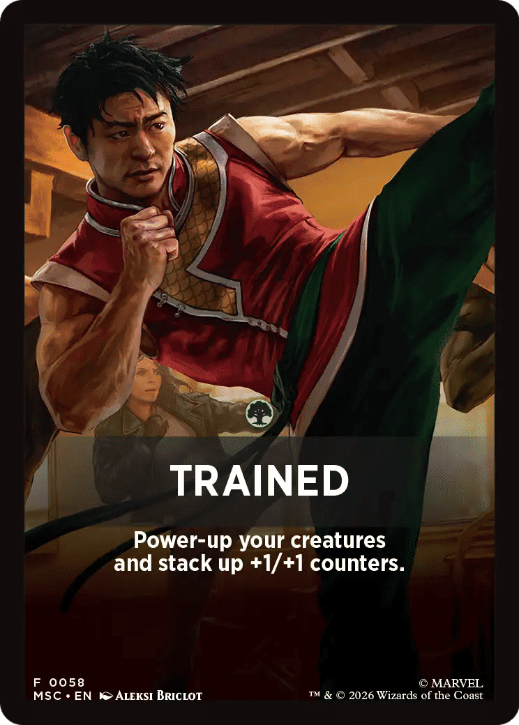 Trained — Marvel Super Heroes Jumpstart Front Cards — Magic: The Gathering