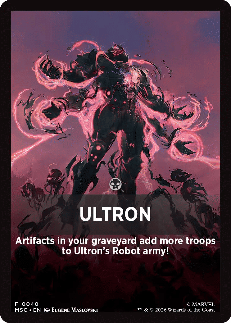 Ultron — Marvel Super Heroes Jumpstart Front Cards — Magic: The Gathering
