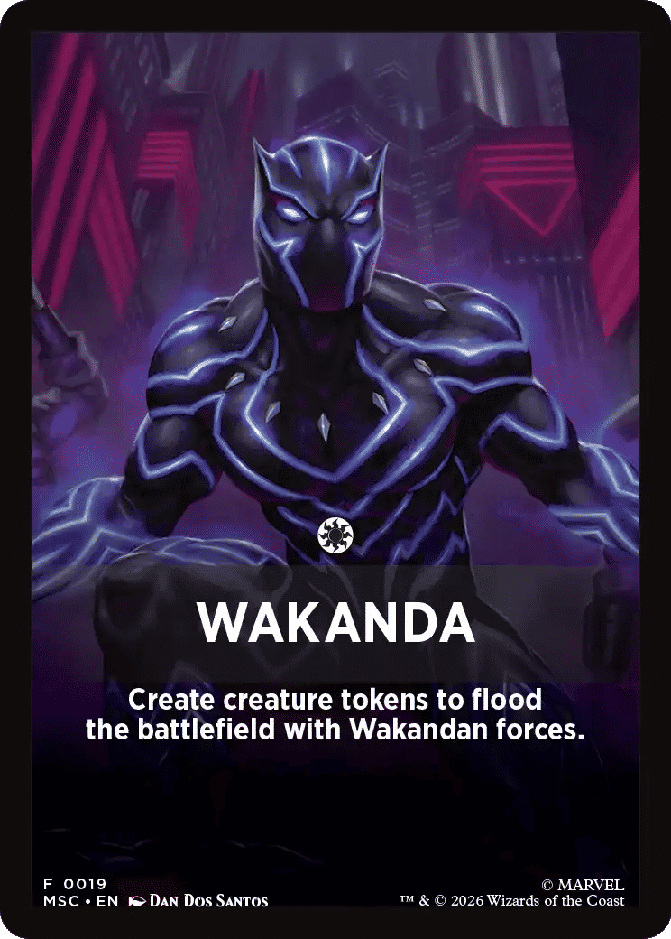 Wakanda — Marvel Super Heroes Jumpstart Front Cards — Magic: The Gathering