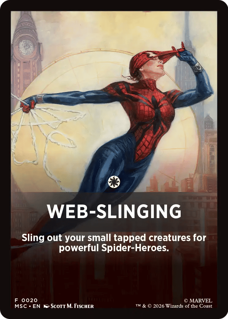 Web-Slinging — Marvel Super Heroes Jumpstart Front Cards — Magic: The Gathering