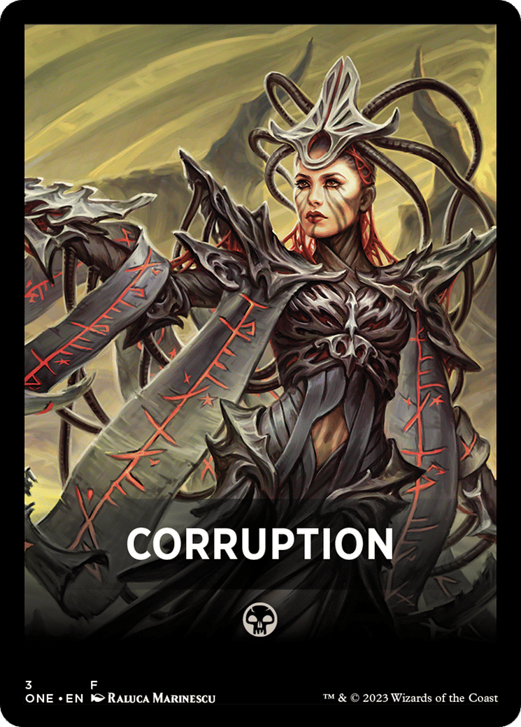 Corruption — Phyrexia: All Will Be One Jumpstart Front Cards — Magic: The Gathering