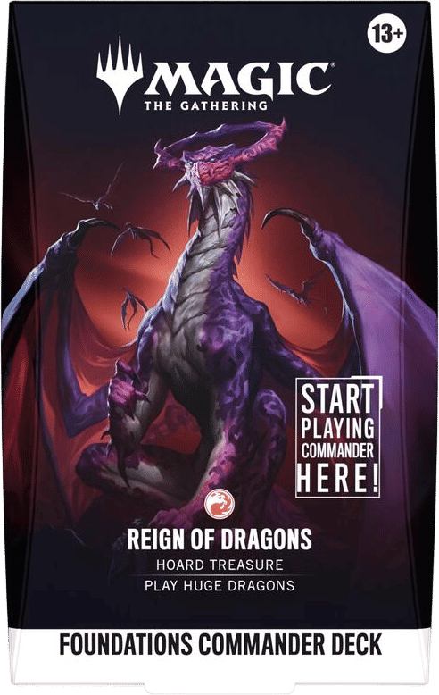 Foundations Commander Deck Reign of Dragons from Foundations Commander - Magic: The Gathering