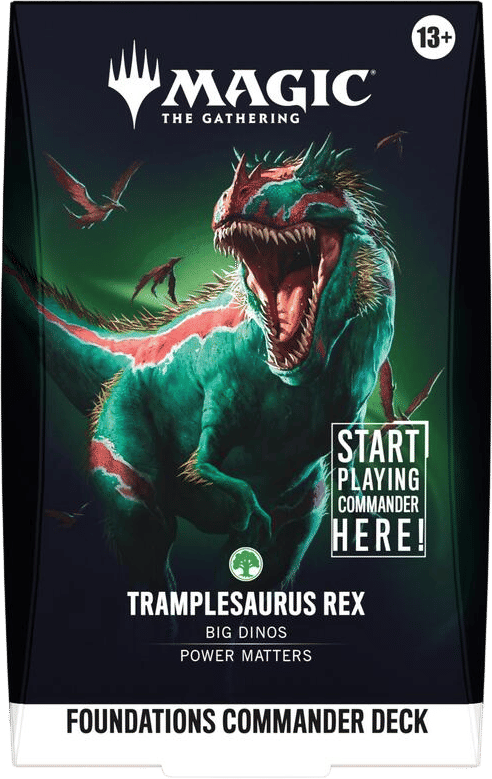 Deck Commander Fondations Tramplesaurus Rex — Foundations Commander — Magic: The Gathering