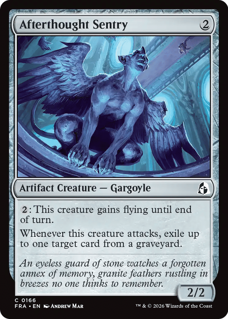 Afterthought Sentry — Reality Fracture — Magic: The Gathering