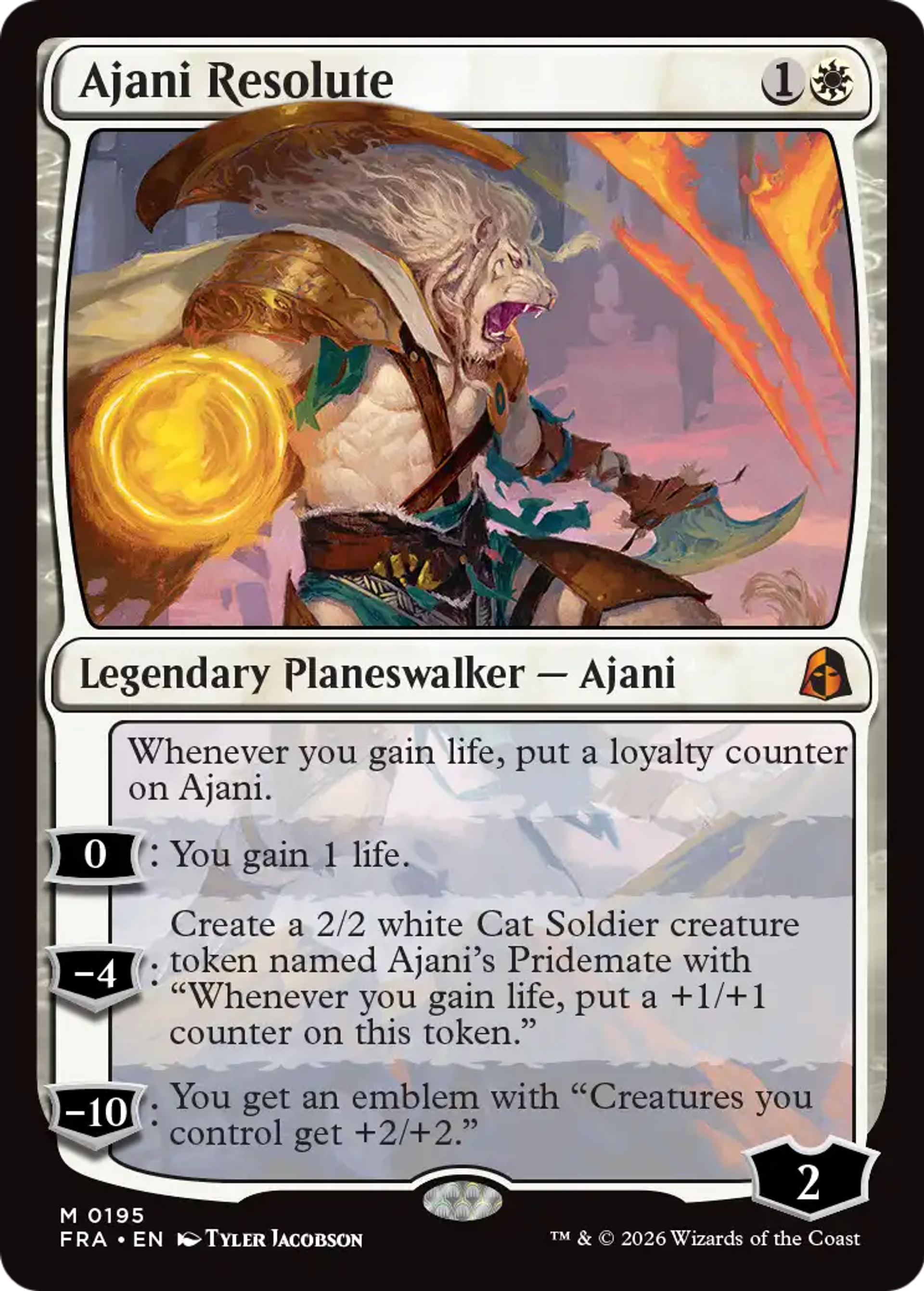 Ajani Resolute — Reality Fracture — Magic: The Gathering