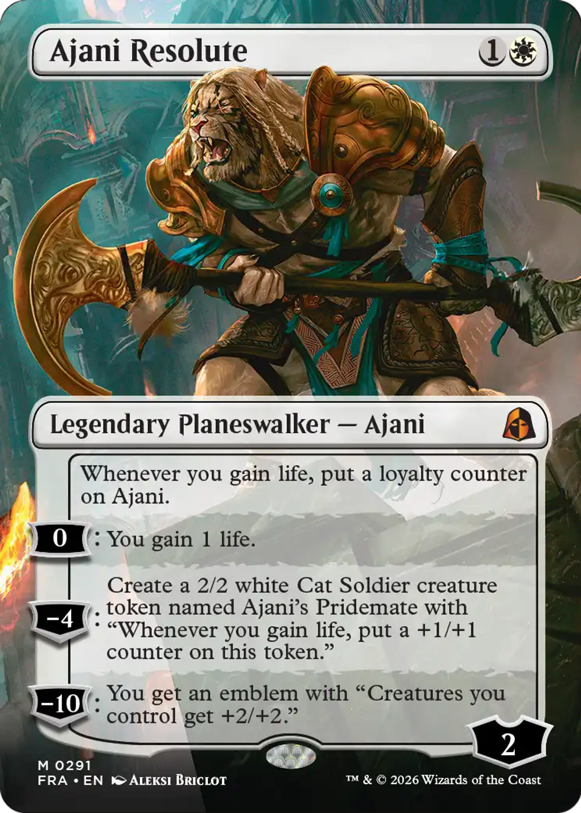 Ajani Resolute — Reality Fracture — Magic: The Gathering