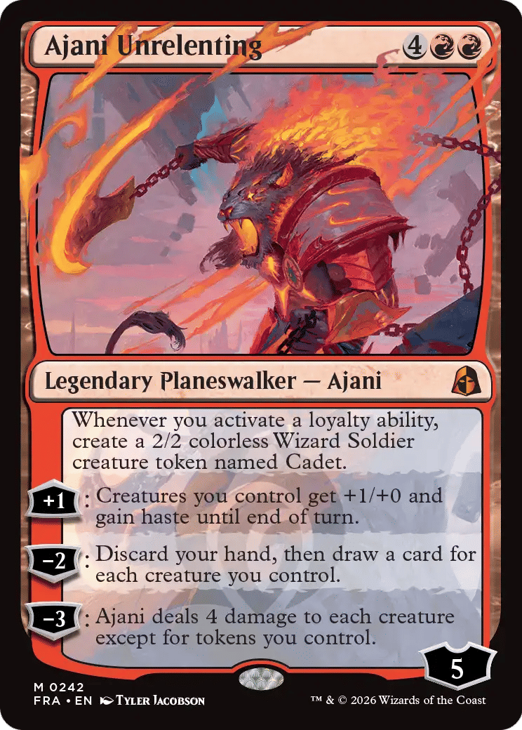 Ajani Unrelenting — Reality Fracture — Magic: The Gathering