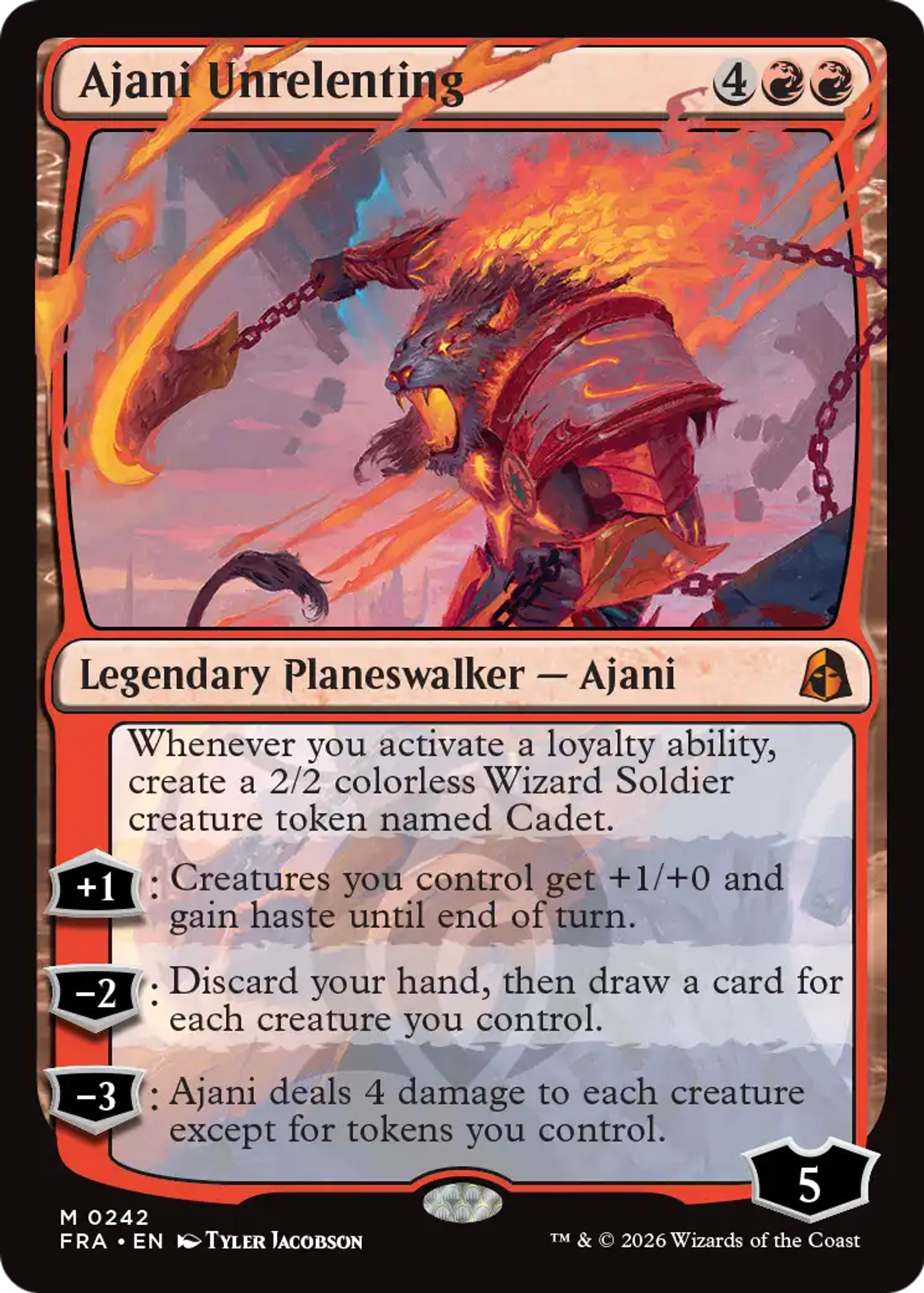 Ajani Unrelenting — Reality Fracture — Magic: The Gathering
