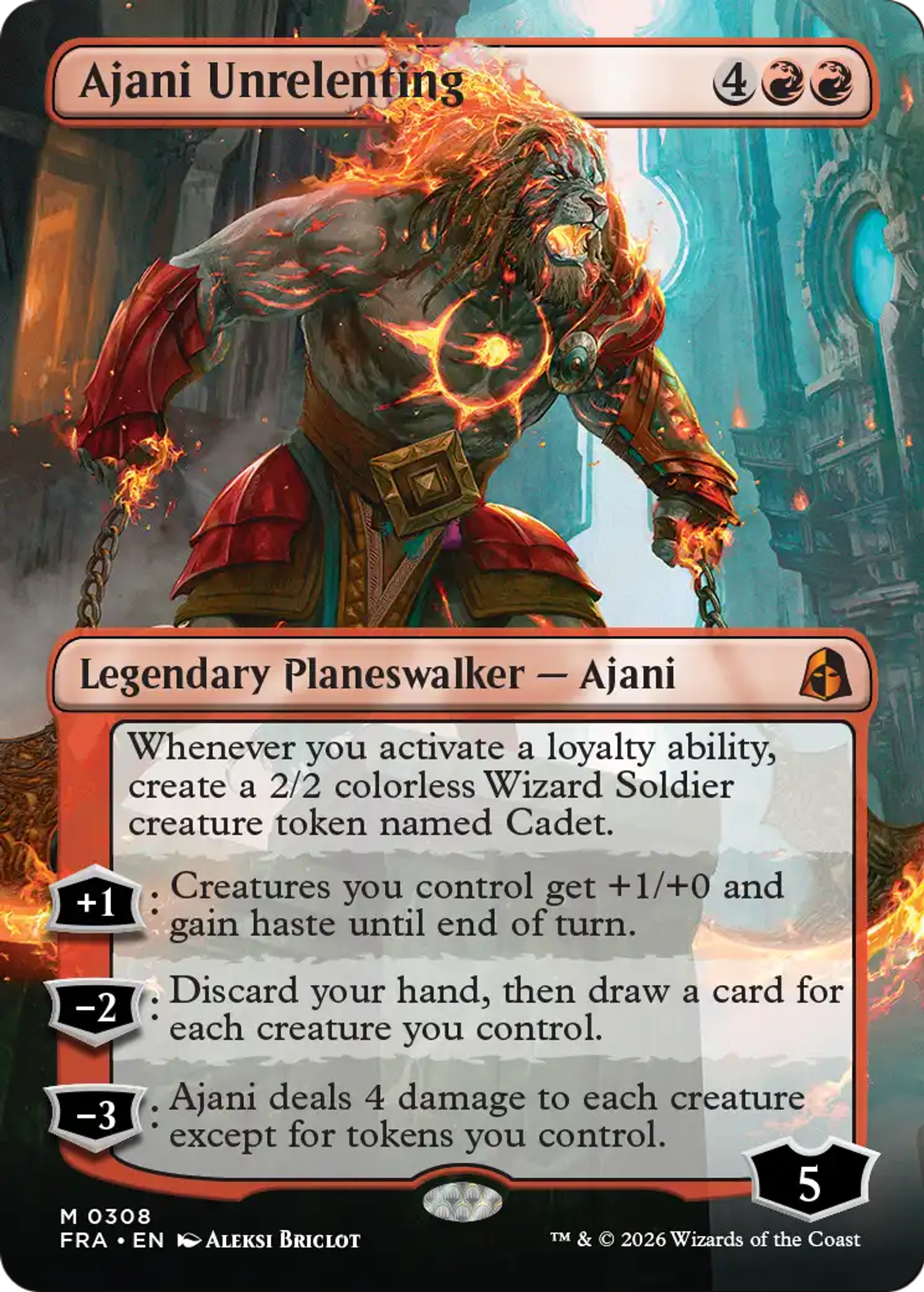 Ajani Unrelenting — Reality Fracture — Magic: The Gathering