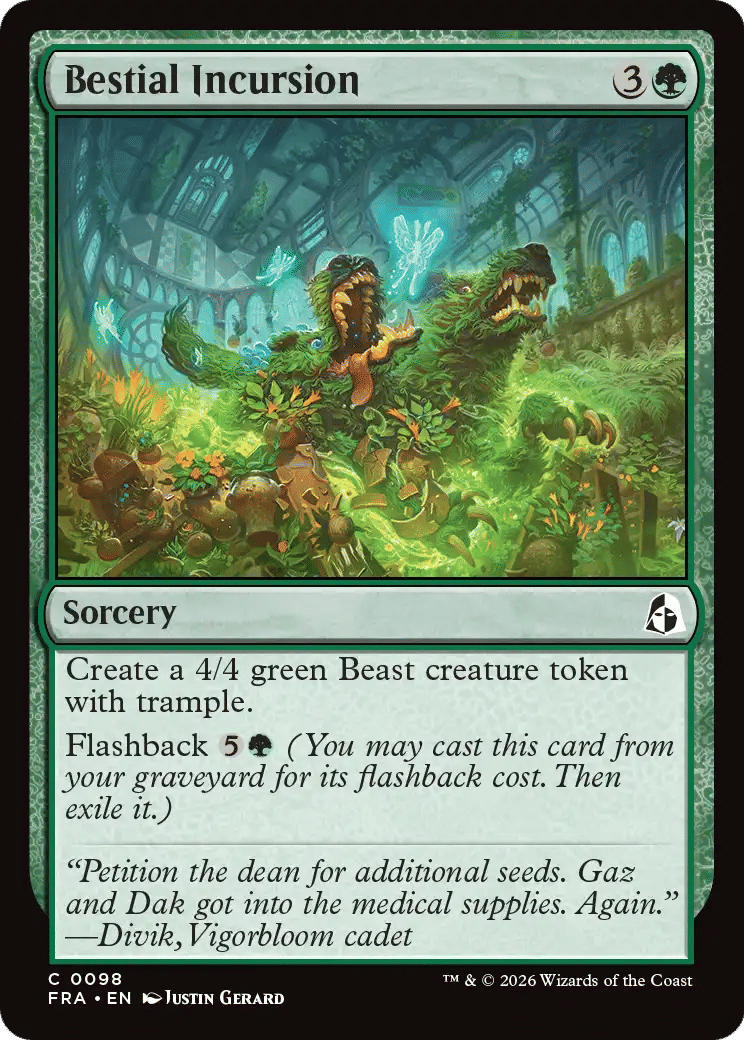 Bestial Incursion — Reality Fracture — Magic: The Gathering