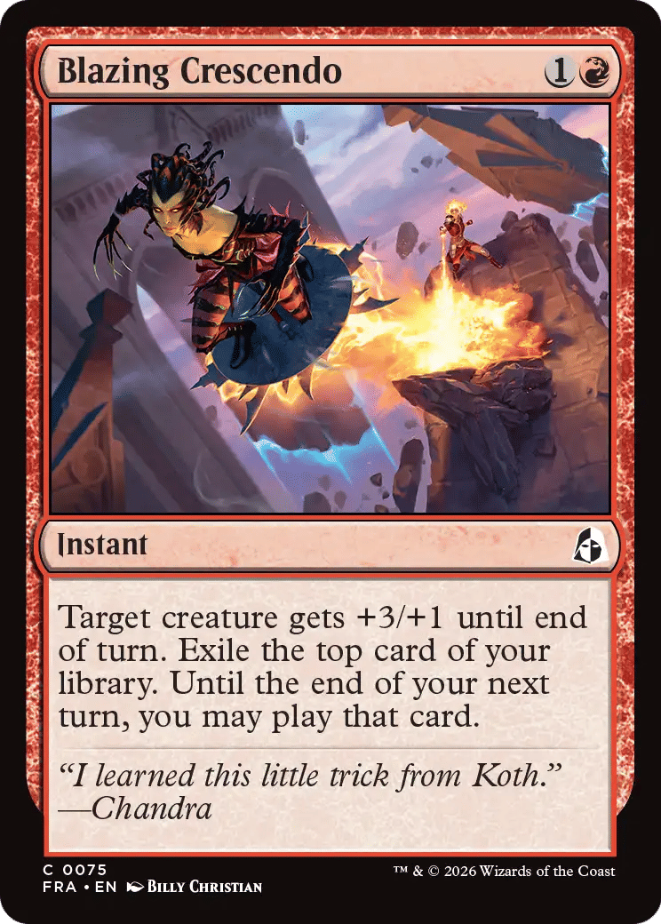 Blazing Crescendo — Reality Fracture — Magic: The Gathering