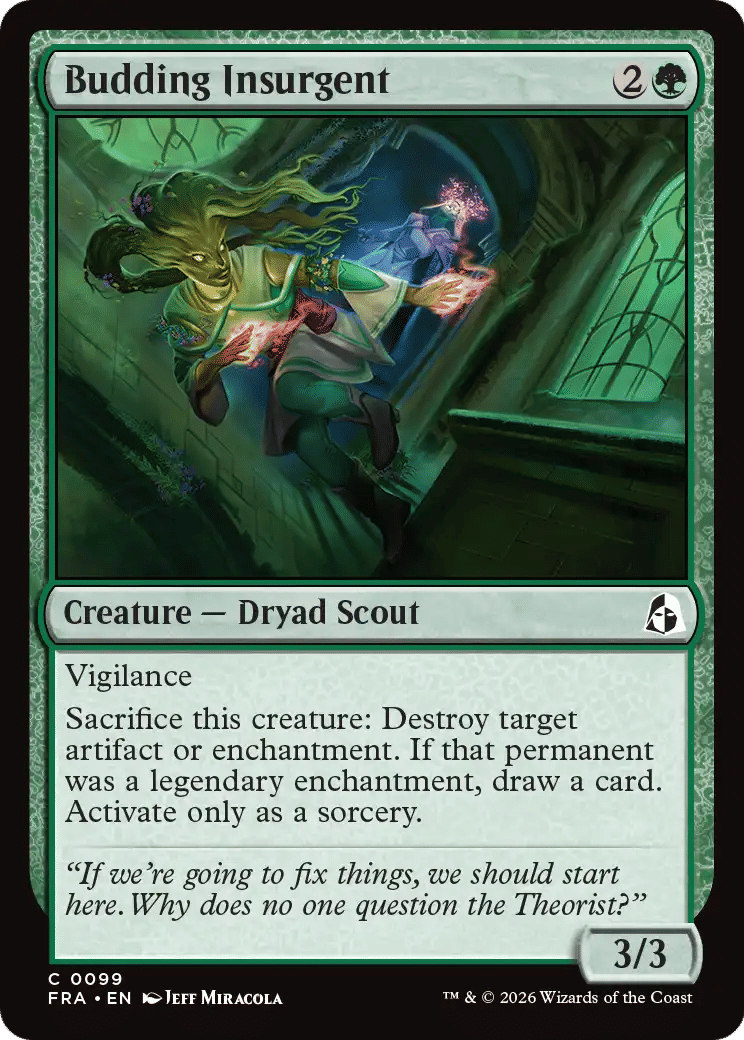 Budding Insurgent — Reality Fracture — Magic: The Gathering