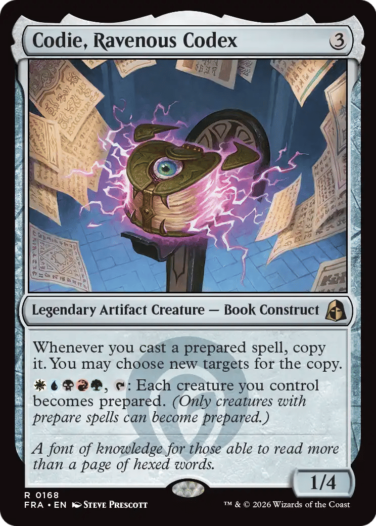 Codie, Ravenous Codex from Reality Fracture - Magic: The Gathering
