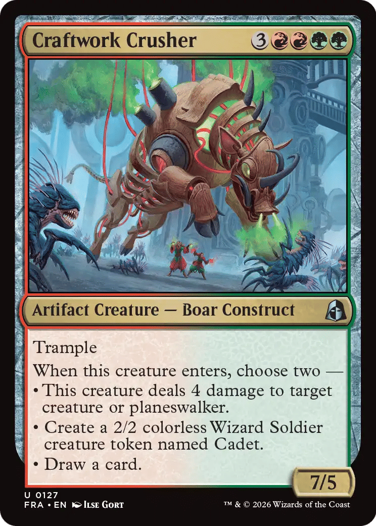 Craftwork Crusher — Reality Fracture — Magic: The Gathering