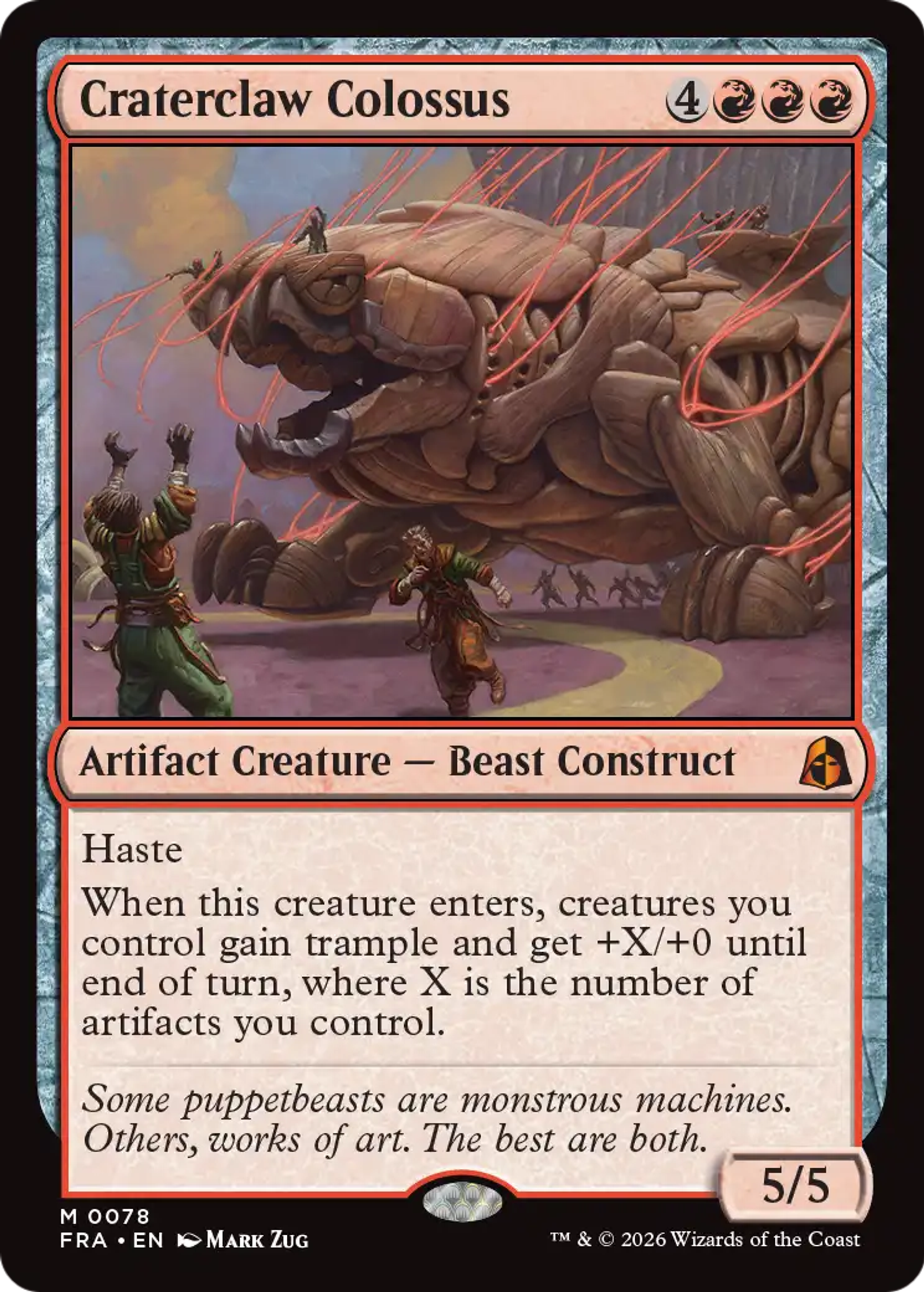 Craterclaw Colossus — Reality Fracture — Magic: The Gathering