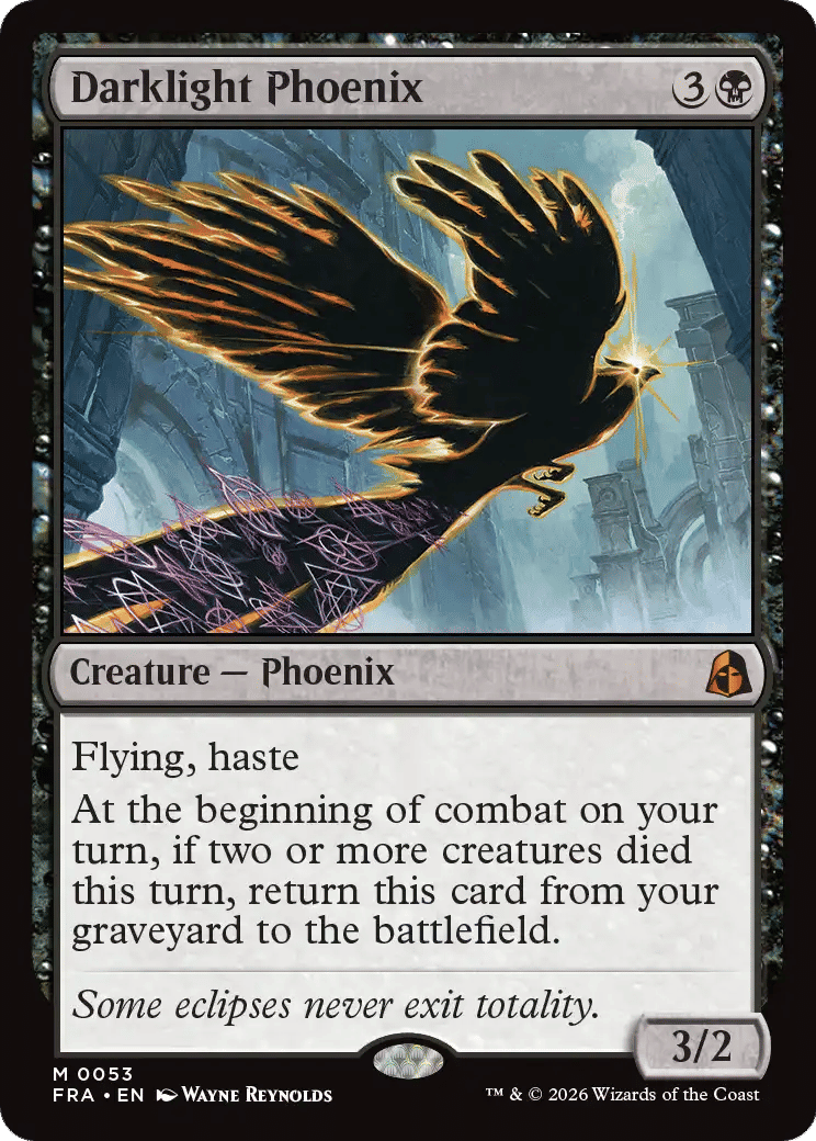 Darklight Phoenix — Reality Fracture — Magic: The Gathering