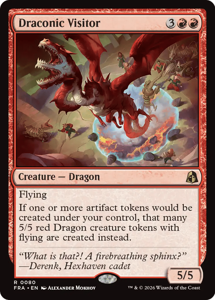Draconic Visitor — Reality Fracture — Magic: The Gathering