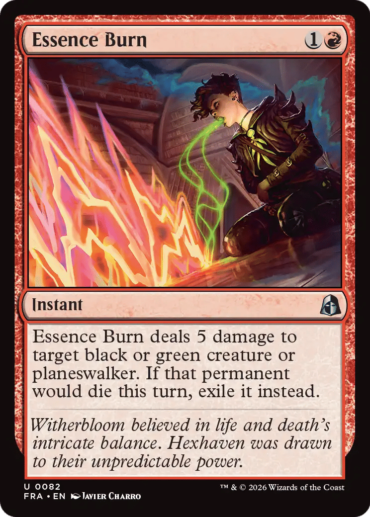 Essence Burn — Reality Fracture — Magic: The Gathering