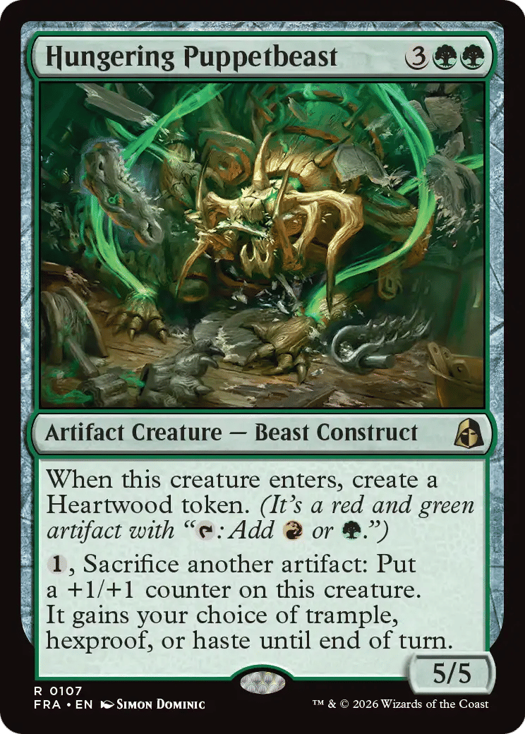 Hungering Puppetbeast — Reality Fracture — Magic: The Gathering