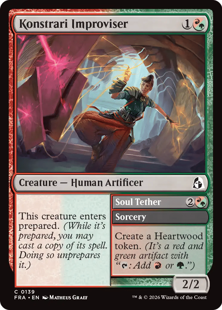Konstrari Improviser // Soul Tether — Reality Fracture — Magic: The Gathering