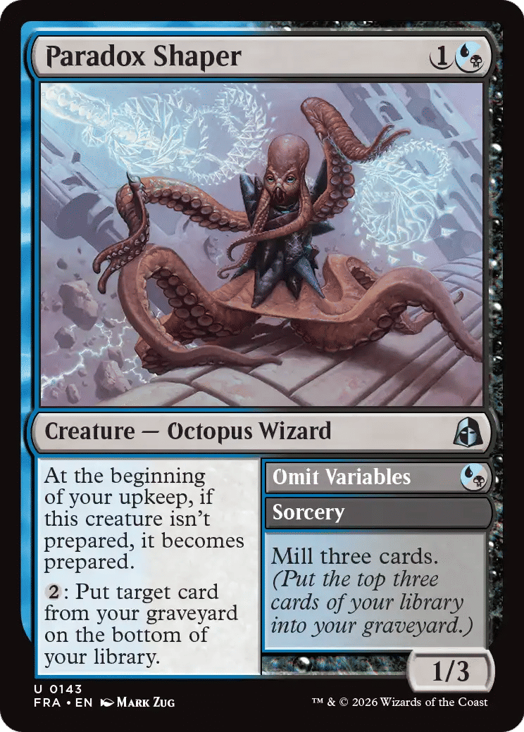 Paradox Shaper // Omit Variables — Reality Fracture — Magic: The Gathering