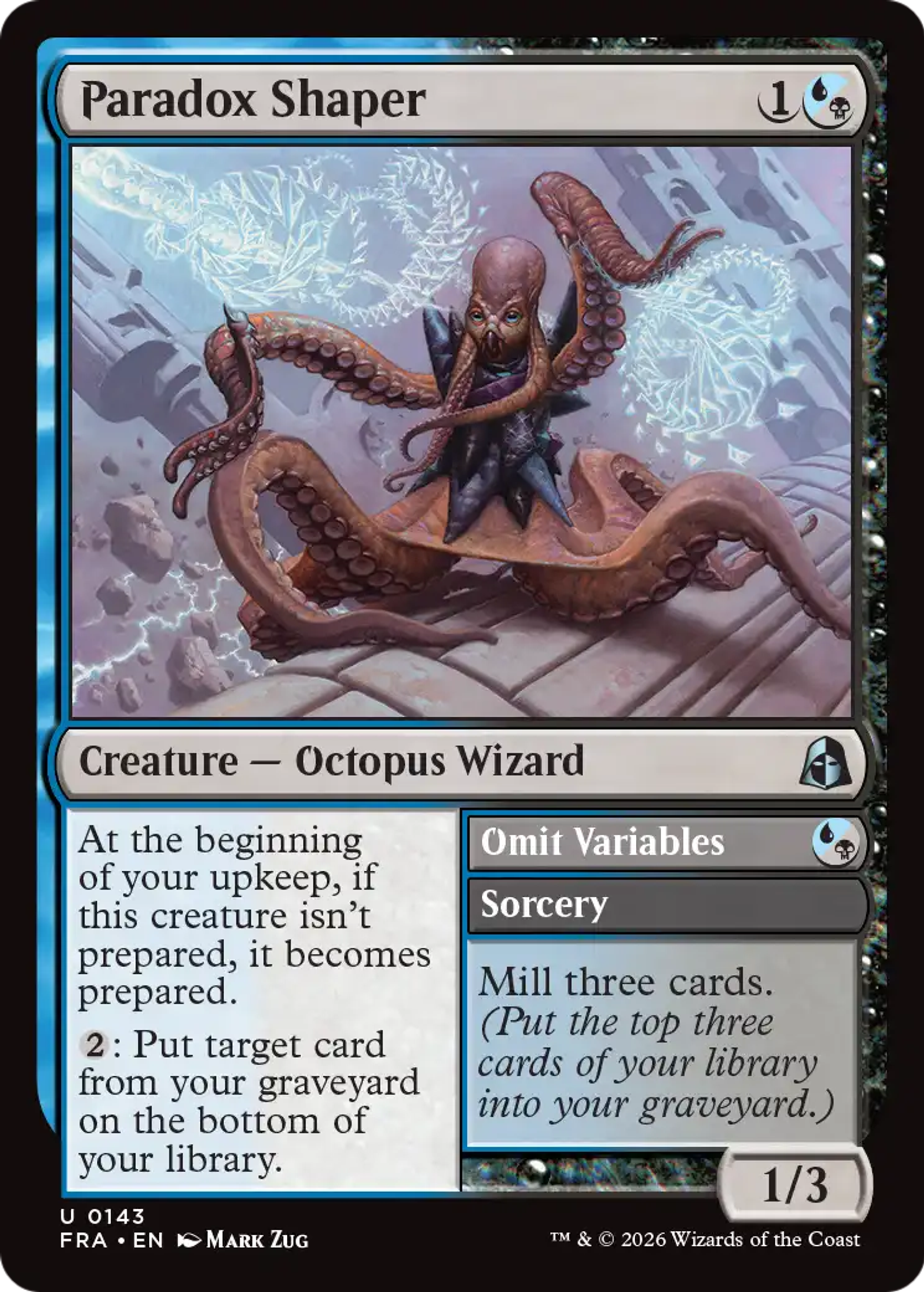 Paradox Shaper // Omit Variables — Reality Fracture — Magic: The Gathering