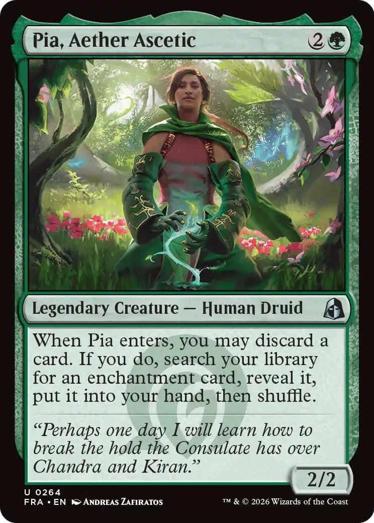 Pia, Aether Ascetic — Reality Fracture — Magic: The Gathering