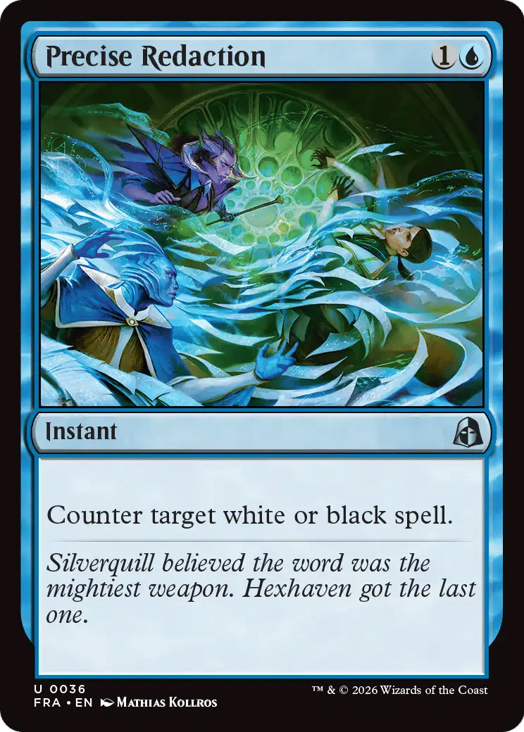 Precise Redaction — Reality Fracture — Magic: The Gathering
