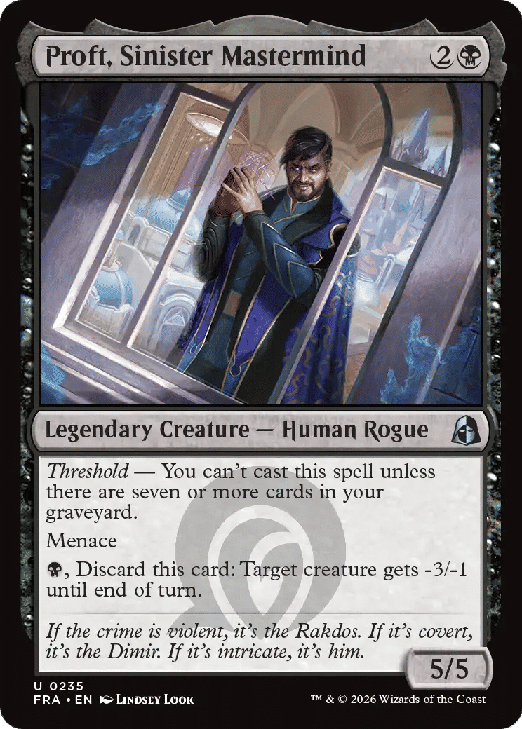 Proft, Sinister Mastermind — Reality Fracture — Magic: The Gathering