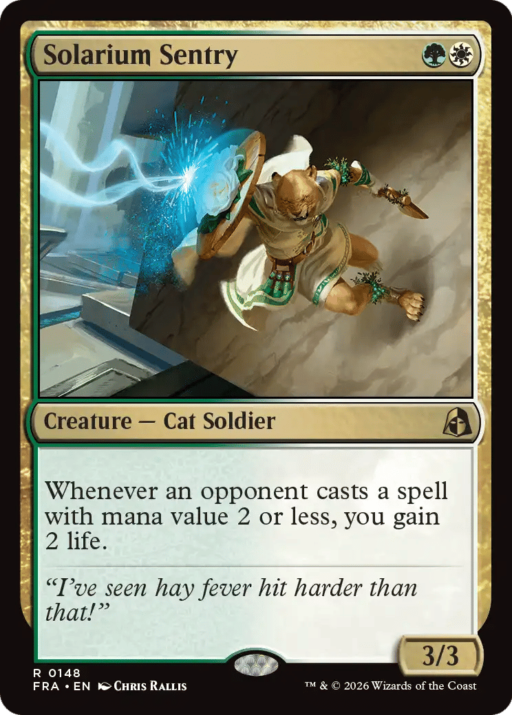 Solarium Sentry — Reality Fracture — Magic: The Gathering