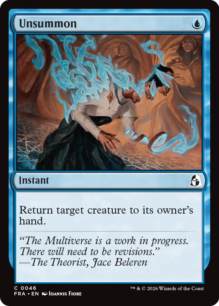 Unsummon — Reality Fracture — Magic: The Gathering