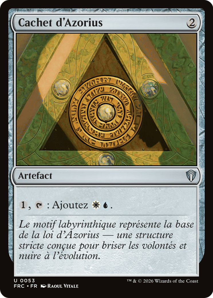 Cachet d'Azorius — Reality Fracture Commander — Magic: The Gathering