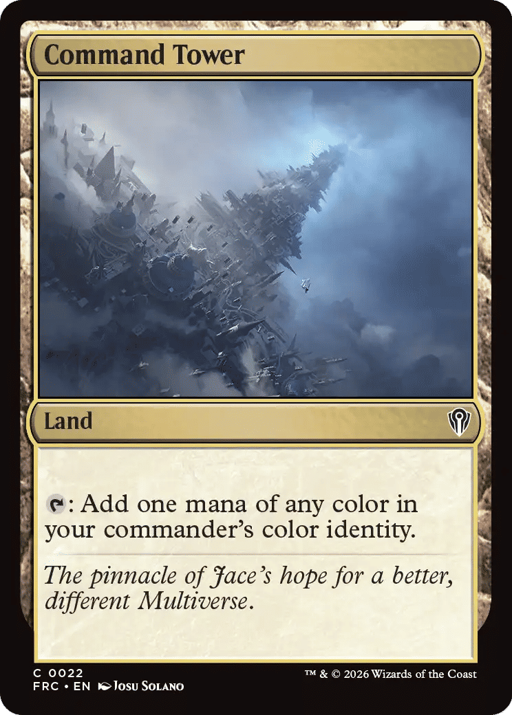 Command Tower — Reality Fracture Commander — Magic: The Gathering