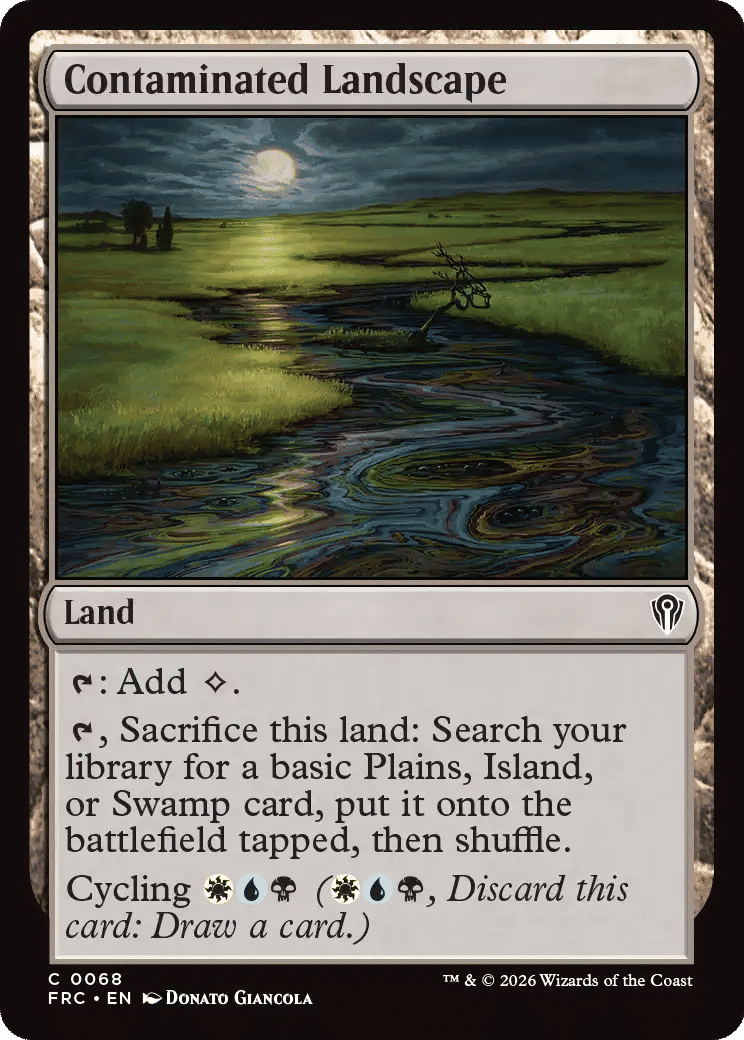 Contaminated Landscape — Reality Fracture Commander — Magic: The Gathering