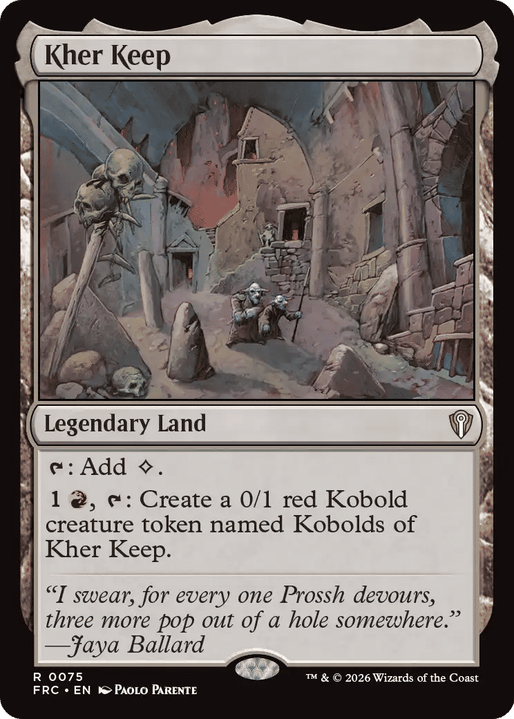 Castel Kher from Reality Fracture Commander - Magic: The Gathering