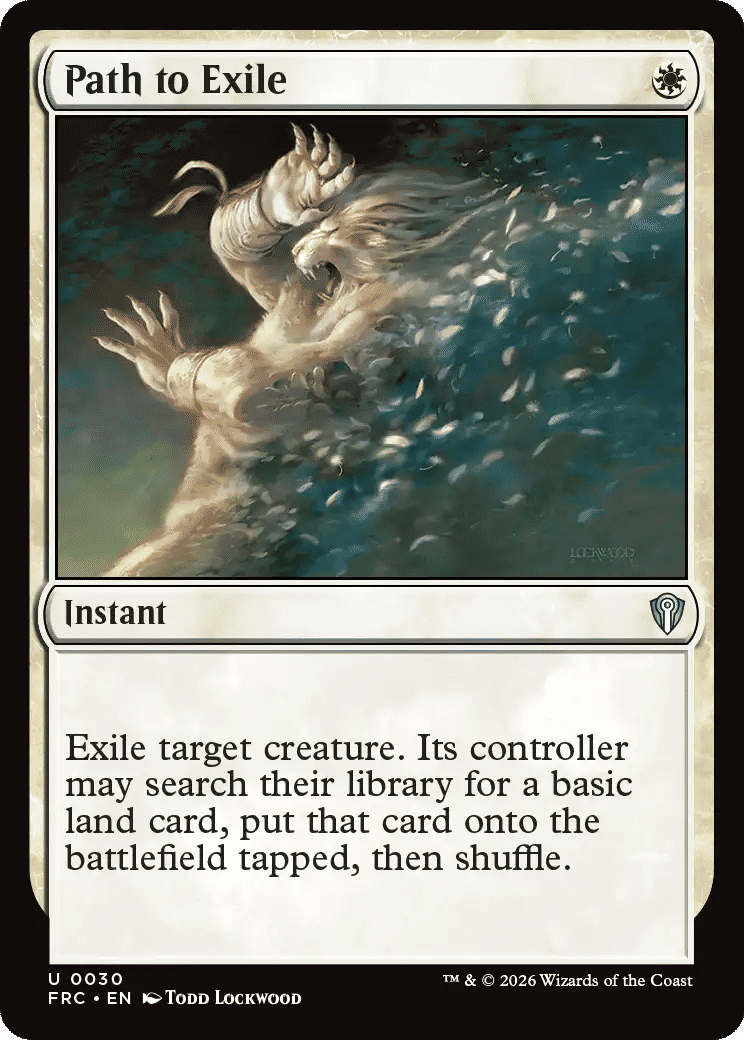 Path to Exile — Reality Fracture Commander — Magic: The Gathering
