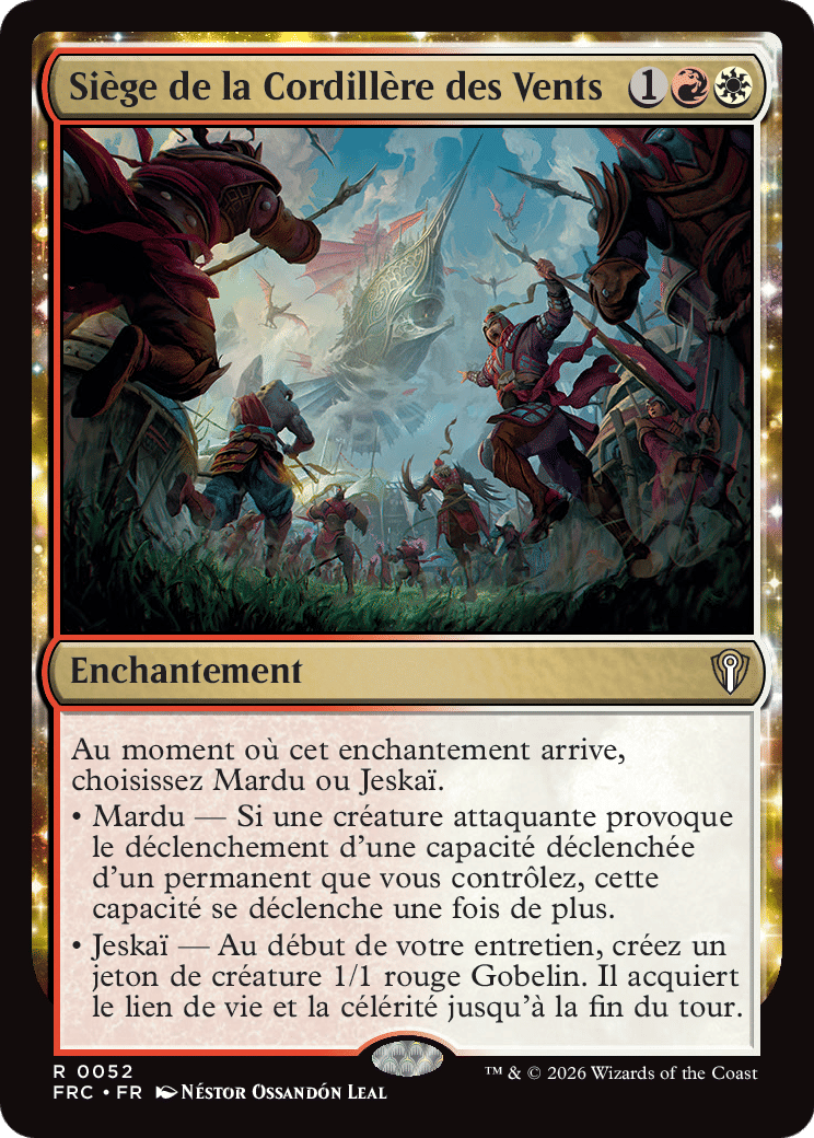 Siège de la Cordillère des Vents — Reality Fracture Commander — Magic: The Gathering