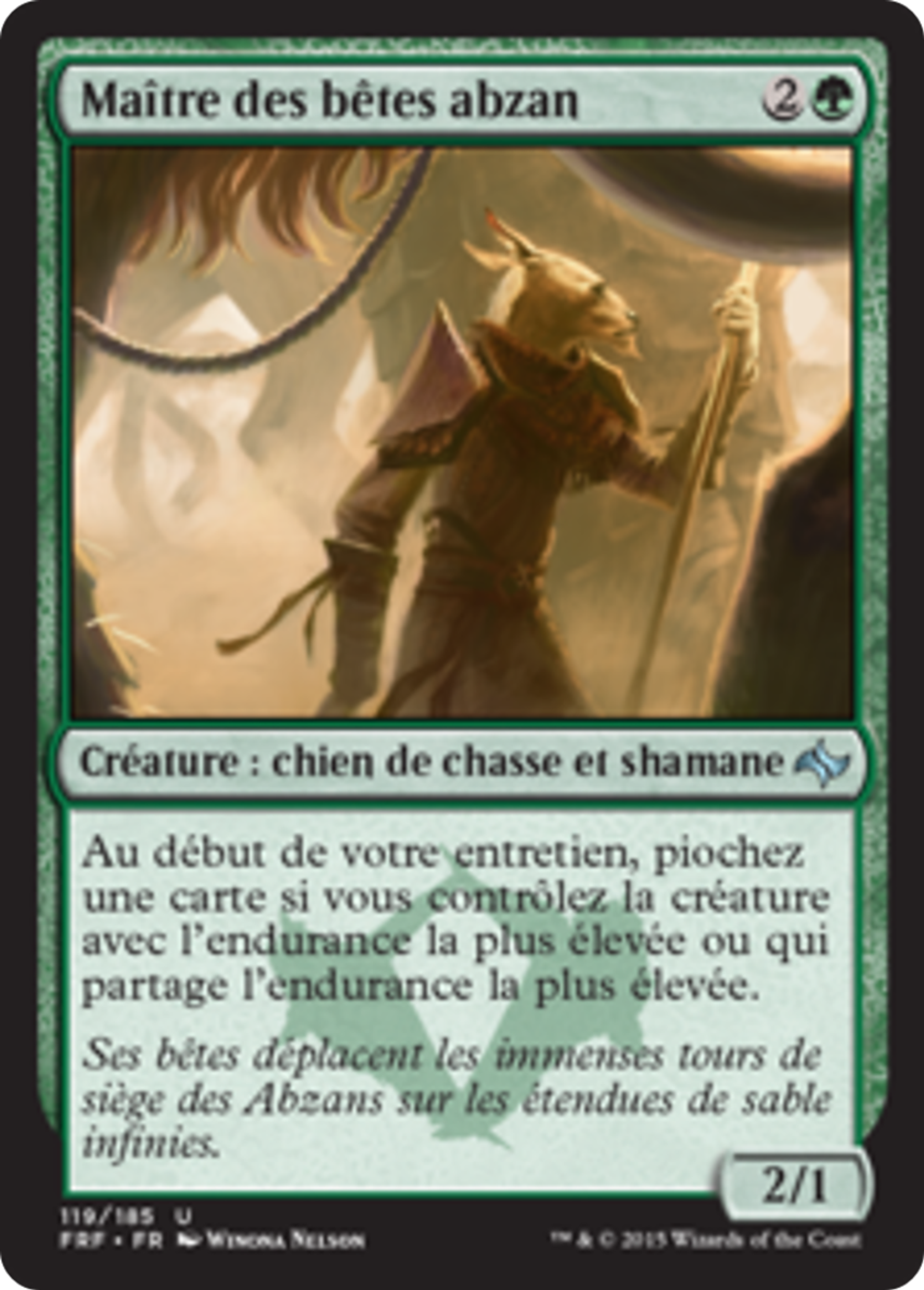 Maître des bêtes abzan — Fate Reforged — Magic: The Gathering