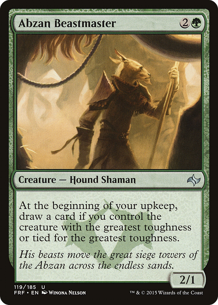 Abzan Beastmaster — Fate Reforged — Magic: The Gathering