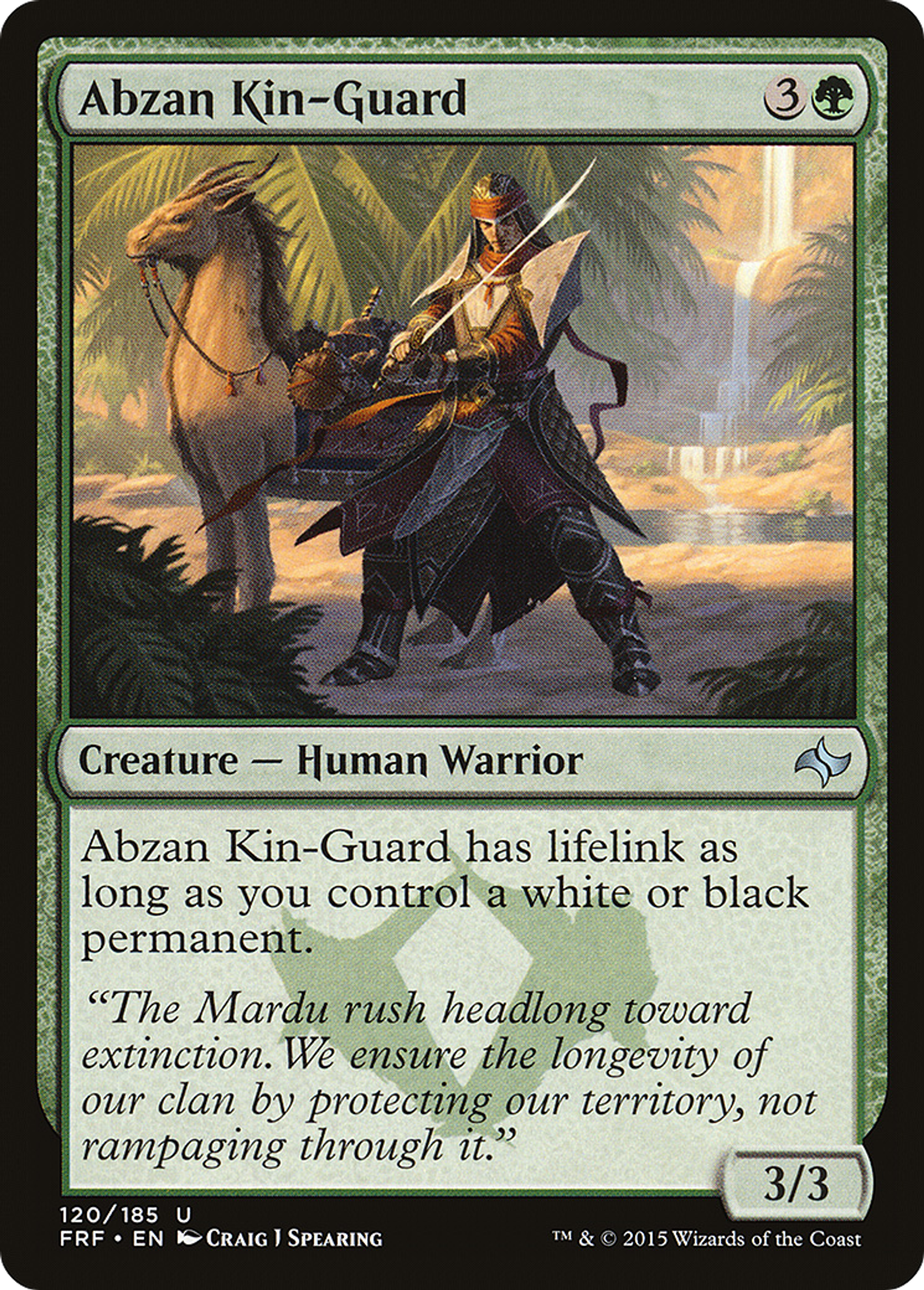 Abzan Kin-Guard — Fate Reforged — Magic: The Gathering