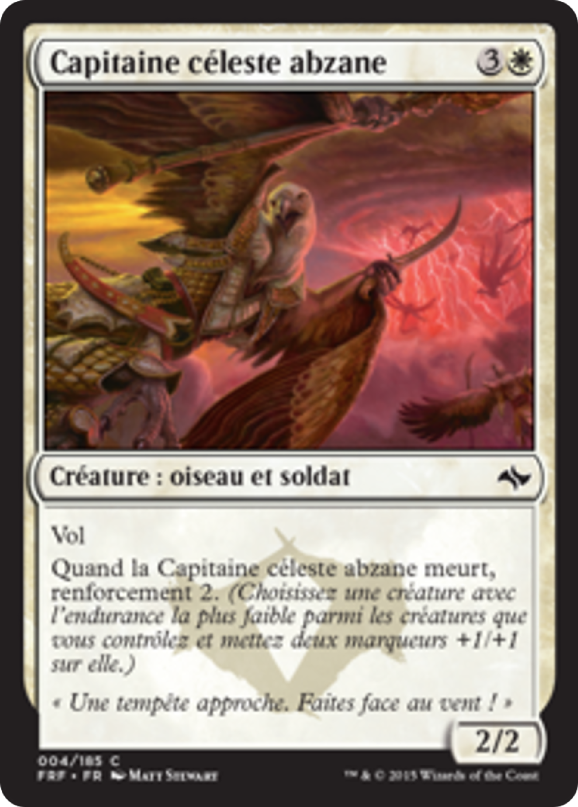 Capitaine céleste abzane — Fate Reforged — Magic: The Gathering