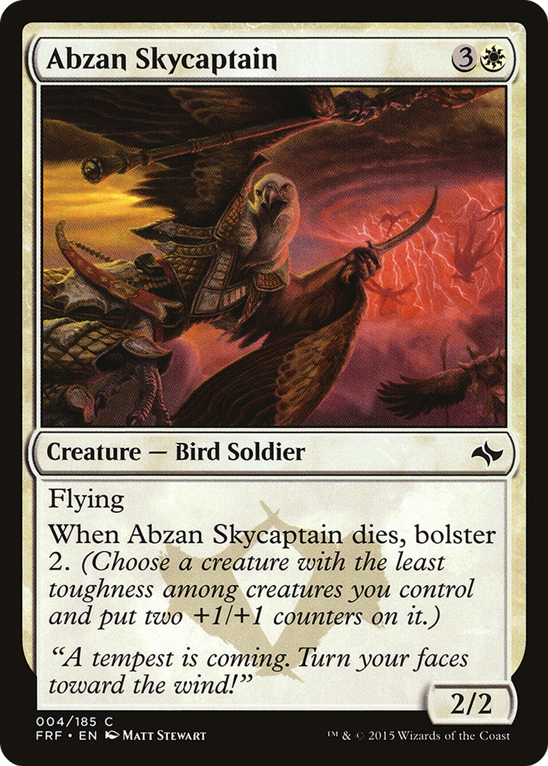 Abzan Skycaptain — Fate Reforged — Magic: The Gathering