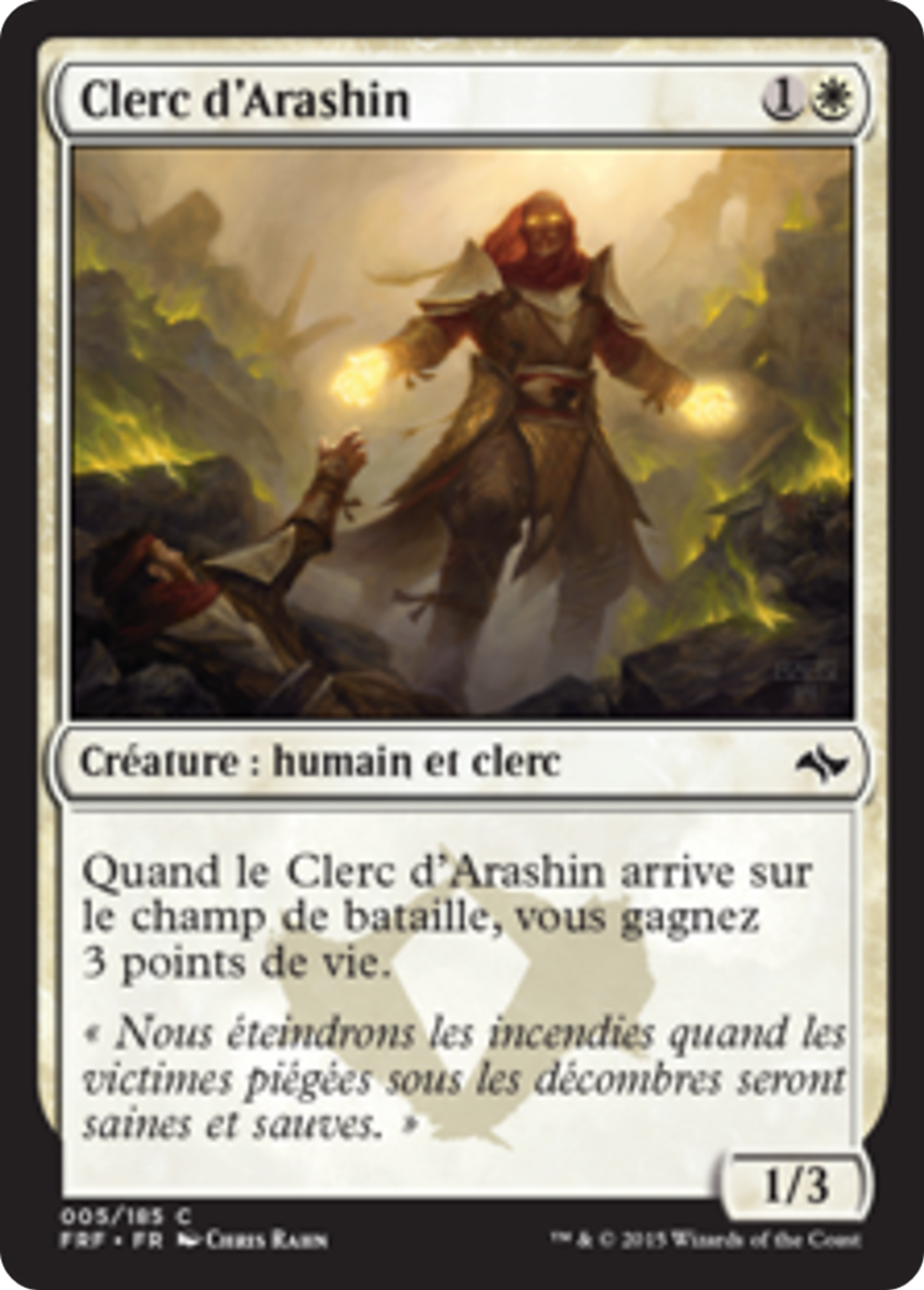 Clerc d'Arashin — Fate Reforged — Magic: The Gathering